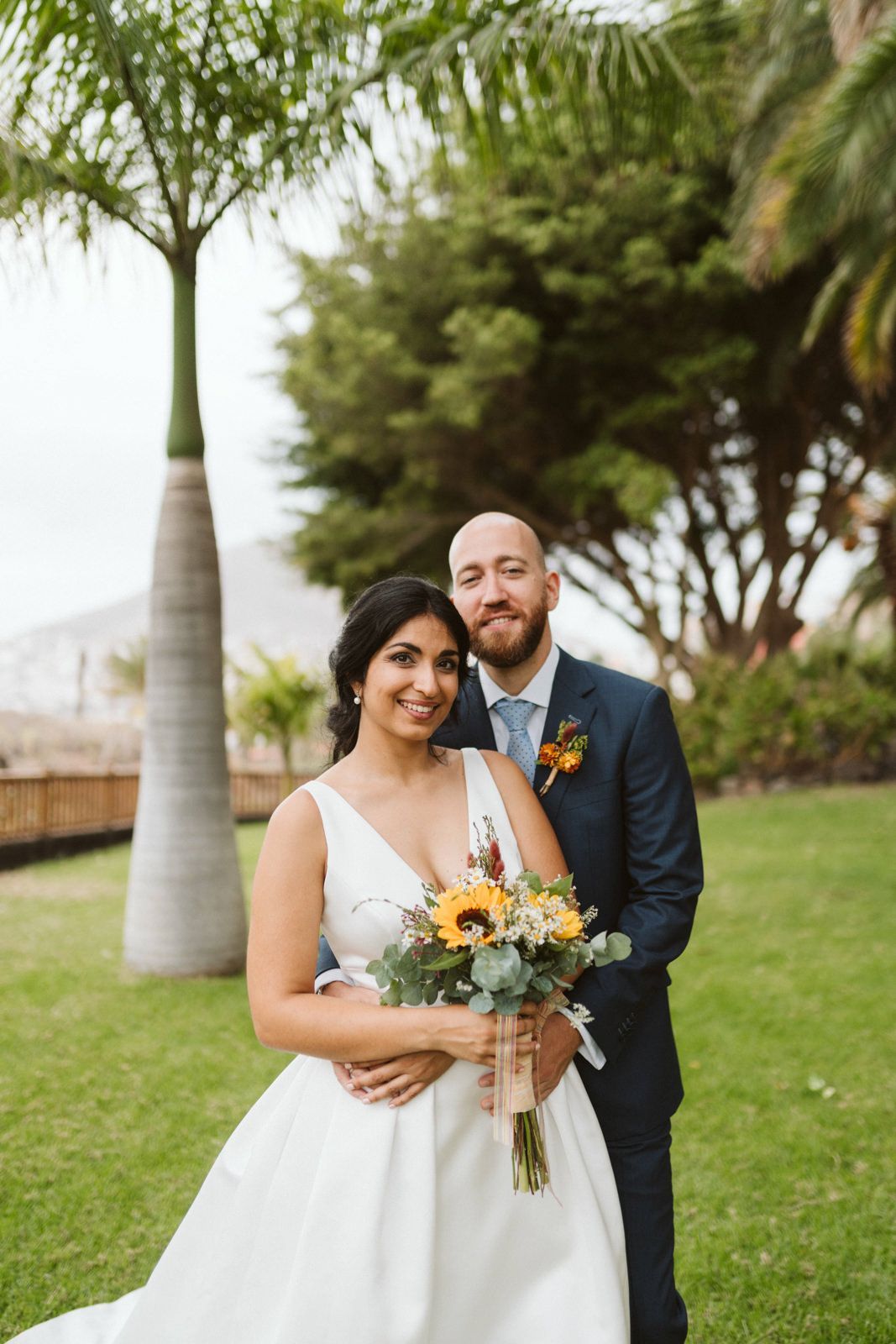 Reportaje fotográfico a novios en la Hacienda de Anzo en una boda en Las Palmas